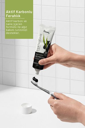 Homm Life Siyah Karbon Diş Macunu 75 ml - 2 Adet