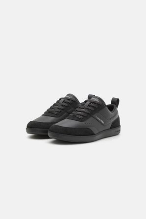 Calvin Klein Erkek Sneaker Ayakkabı Siyah Sentetik Deri 45 Numara Mevsimlik Kısa Bilek Koku Yapmaz Normal Topuk