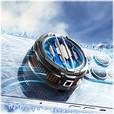 Cx-07 Mandallı Telefon Soğutucu Fan Aliminyum Manyetik Destekli Soğutucu