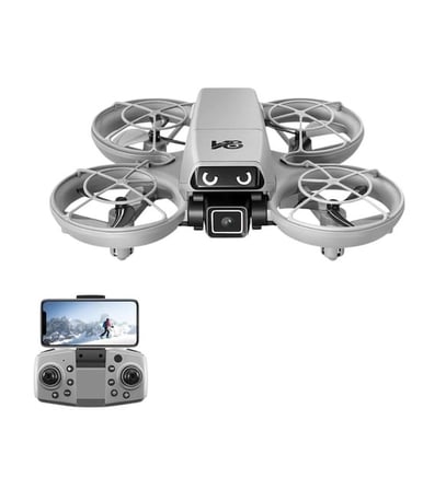 Abatech Drone V8 Mini Drone Hd Kameralı Wifi Fpv Telefon Ekranlı Akıllı Drone Beyaz