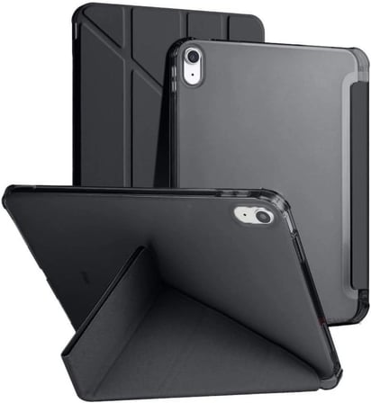 Abatech iPad 11.nesil A16 11INÇ/10.NESIL 10.9 Inç Ile Uyumlu Kalemlikli, Uyku Modlu, Mıknatıslı, Üçgen Standlı, Darbeye Dayanıklı Kaplama Akıllı Kılıf