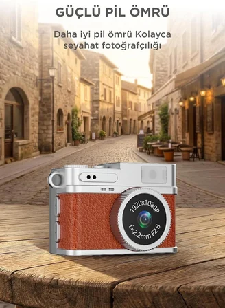 Abatech Mini Dijital Kamera Selfie Video Vlog Kamerası Mini Anahtarlık 1080P