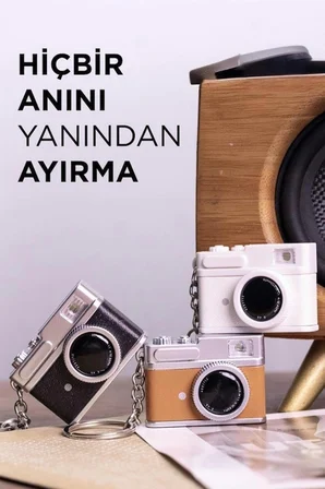 Abatech Mini Dijital Kamera Selfie Video Vlog Kamerası Mini Anahtarlık 1080P