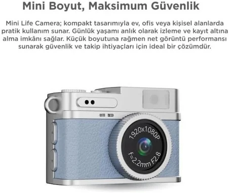 Abatech Mini Dijital Kamera Selfie Video Vlog Kamerası Mini Anahtarlık 1080P