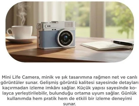 Abatech Mini Dijital Kamera Selfie Video Vlog Kamerası Mini Anahtarlık 1080P