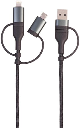Abatech 6 In 1 Hızlı Şarj ve Veri Kablosu Usb-A/C Usb-C/Micro Usb, 3A/60W