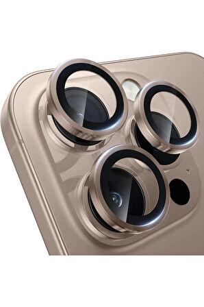 iPhone 16 Pro Max uyumlu Kamera Koruma Lens Koruyucu Safir Cam