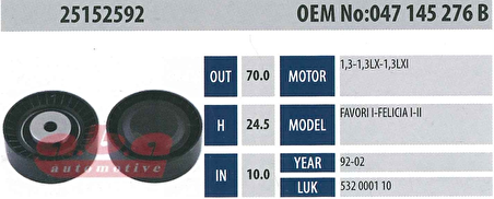 ABA 25152592 Gergi Rulmanı