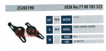 ABA 25203190 Gergi Rulmanı