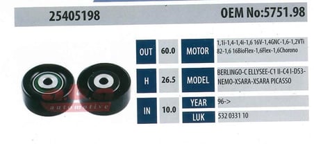 ABA 25405198 Gergi Rulmanı