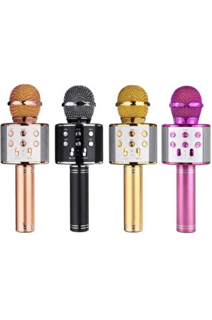 Ws-858 Karaoke Bluetooth Kablosuz Mikrofon Hoparlör