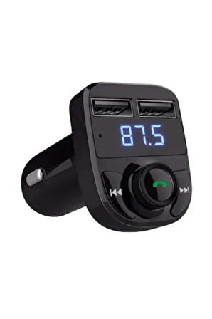  Car X8 Araç Fm Transmitter 5.0 Bluetooth Araç Kiti Usb Mp3 Sd Kart Girişli