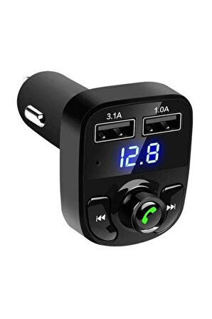  Car X8 Araç Fm Transmitter 5.0 Bluetooth Araç Kiti Usb Mp3 Sd Kart Girişli