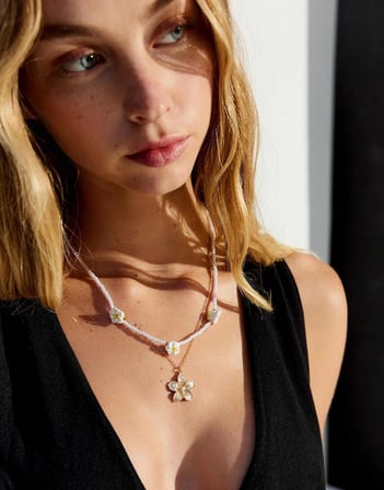 ALLBUCKS BERSHKA 3'Lü Çiçekli Zincir Kolye Seti ABBRS00021