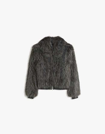 ALLBUCKS BERSHKA SUNİ KÜRK FERMUARLI CEKET MONT ABBRS3778