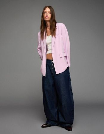 ALLBUCKS BERSHKA OVERSİZE SIRTI BAĞCIKLI BLAZER CEKET ABBRS3786