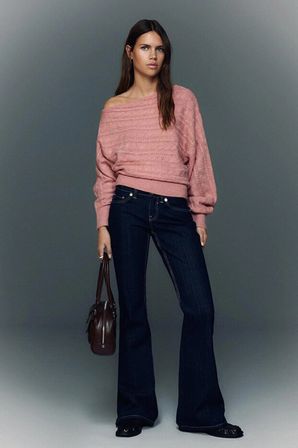 ALLBUCKS BERSHKA ASİMETRİK ÖRGÜLÜ KAZAK ABBRS3797