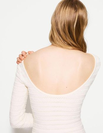 ALLBUCKS BERSHKA Dokulu midi elbise ABBRS3802