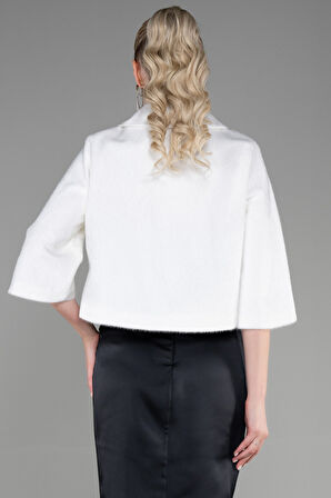 Kürk Görünümlü Abiye Ceket ABC001