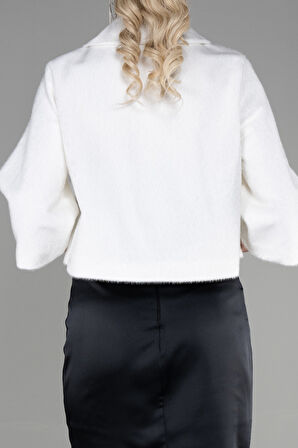 Kürk Görünümlü Abiye Ceket ABC001