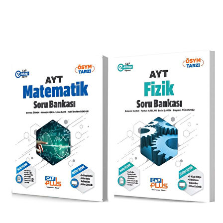 Çap Yayınları AYT Matematik ve Fizik Soru Bankası Seti 2 Kitap