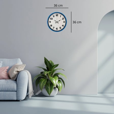 Sky Blue 36 Cm Duvar Saati iegxx