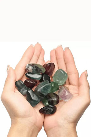 Sertifikalı Florit Taşı Doğal Taş Kütle (4 Adetli)