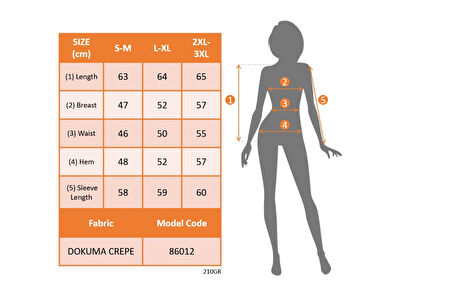 JANES Kadın Uzun Kollu Bisiklet Yaka Pileli Ithal Krep Bluz