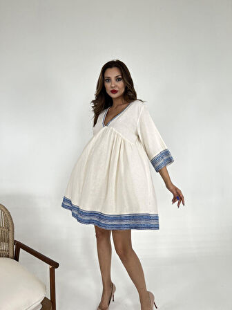 JANES 6233 ELBİSE-BEJ