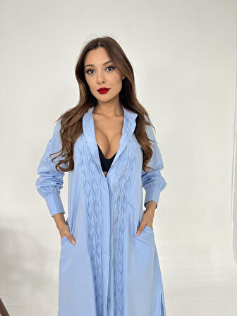 JANES 6215 ELBİSE-MAVİ