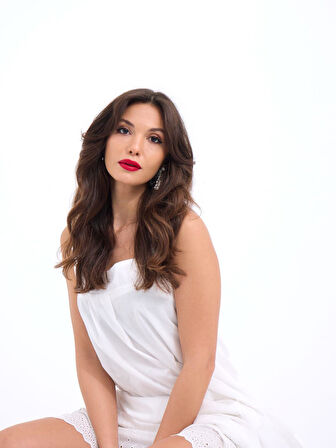 JANES 7020 ELBİSE-BEYAZ