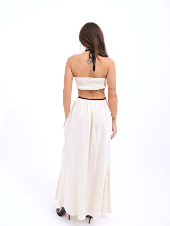 JANES 6982 ELBİSE-BEJ