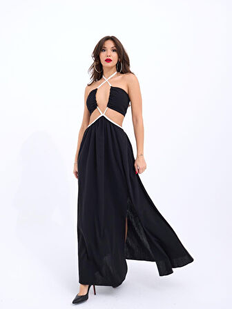 JANES 6982 ELBİSE-SİYAH