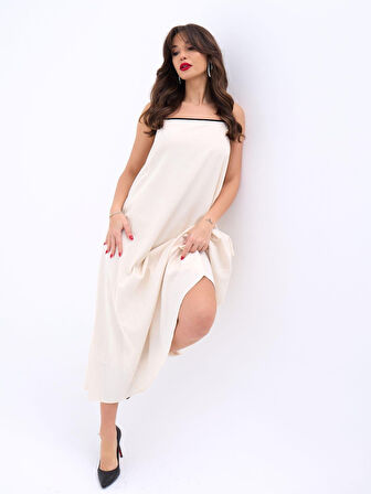 JANES 7103 ELBİSE-BEJ