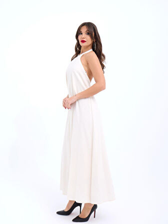 JANES 7338 ELBİSE-BEJ