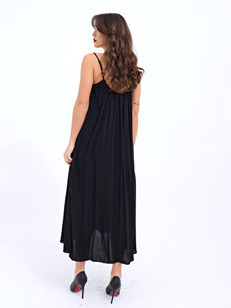 JANES 7296 ELBİSE-SİYAH