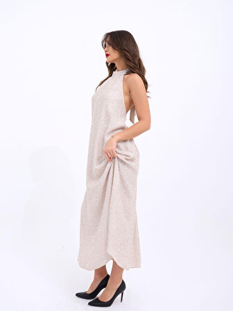 JANES 7380 ELBİSE-BEJ