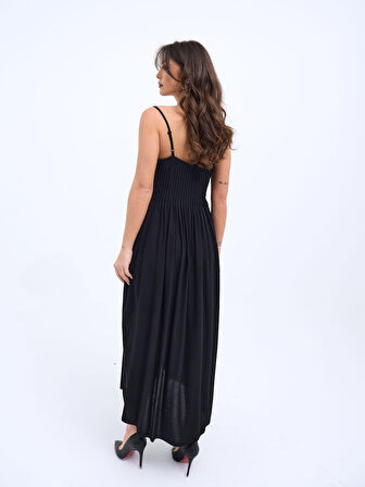 JANES 6806 ELBİSE-SİYAH