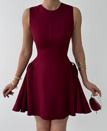 JANES More İnci Detaylı Elbise