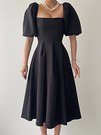 JANES Benjamin Çan Etekli Midi Boy Elbise