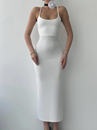 JANES Blear Sırt Bağlamalı Elbise