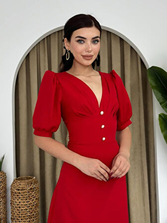 JANES Linda Midi Elbise