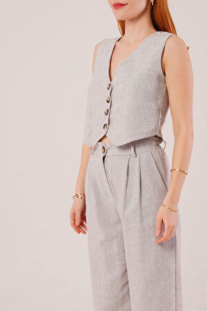 JANES Kırçıllı Desen Gri Takım