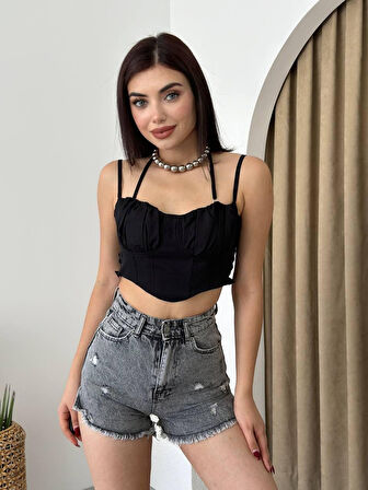 JANES Elix Askılı Büstiyer Crop
