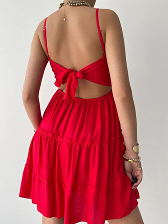 JANES Nivel Göğsü Büzgülü Elbise