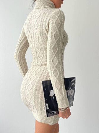 JANES Livorna Boğazlı Mini Elbise