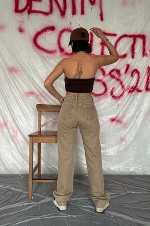 JANES Vizon Straightmania Jeans Pantolon