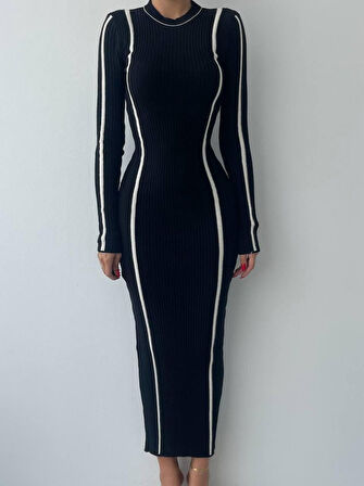 JANES Ribbon Triko Elbise