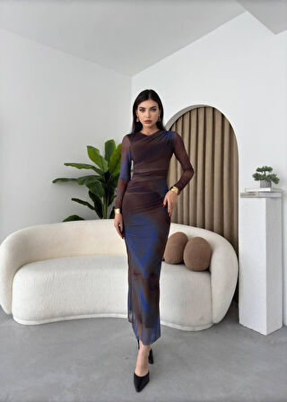 JANES Flet Tül Elbise