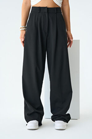 JANES Palazzo Pantolon - Siyah